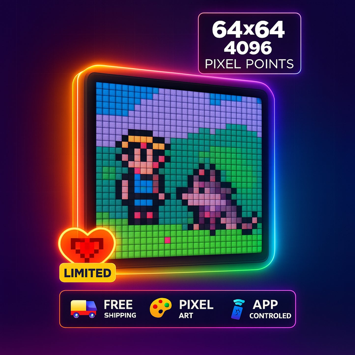 PIXORA GLOW – 64x64